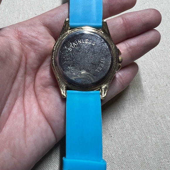 Blue and gold watch - Picture 5 of 7